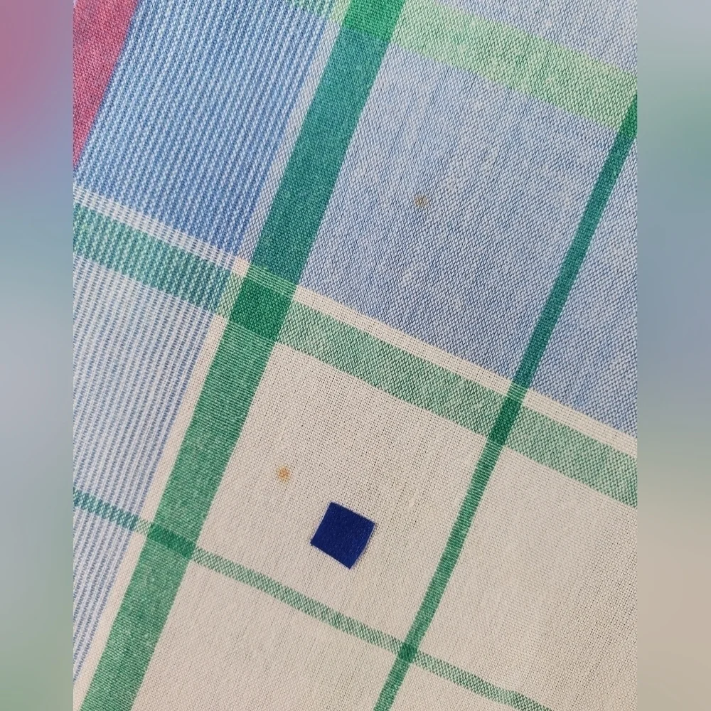 Vtg Levis Shirt Mens XL Tartan Plaid Button Down Blue White Colorgraphs 80s SS
